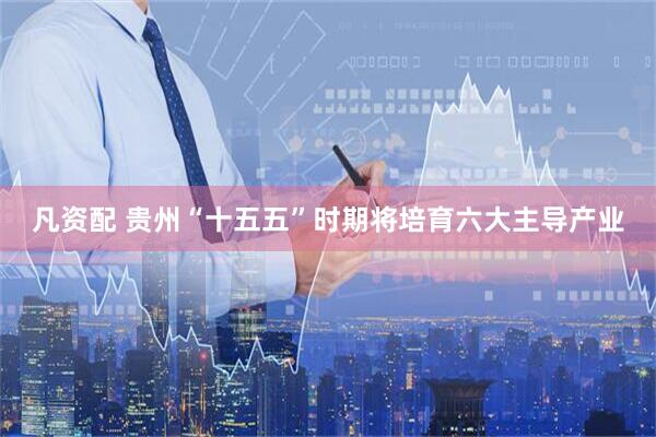 凡资配 贵州“十五五”时期将培育六大主导产业